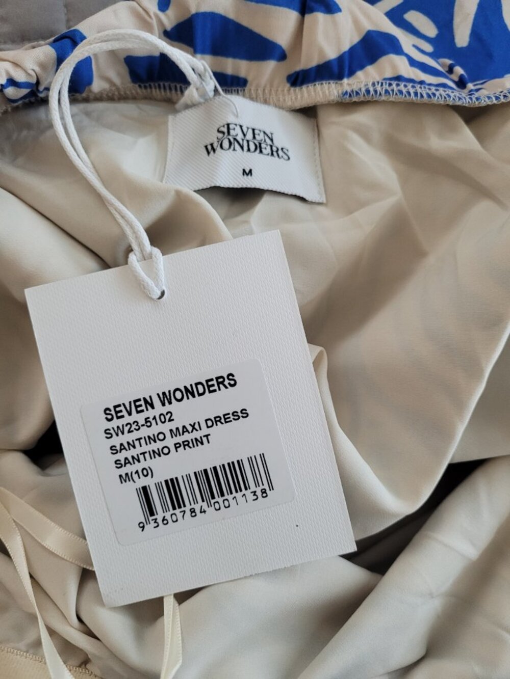 NWT Seven Wonders Women's Santino Maxi Dress, Santino Print, M - Picture 7 of 7